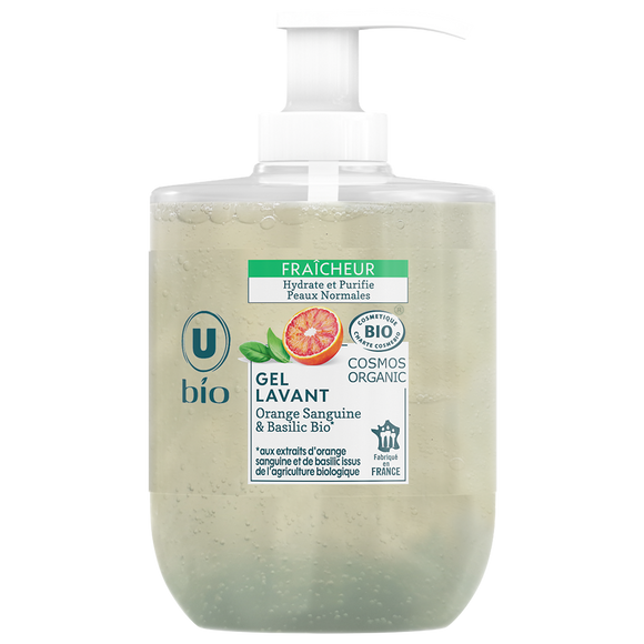 U BIO Crème lavante bio fraicheur orange sanguine basilic 300ml