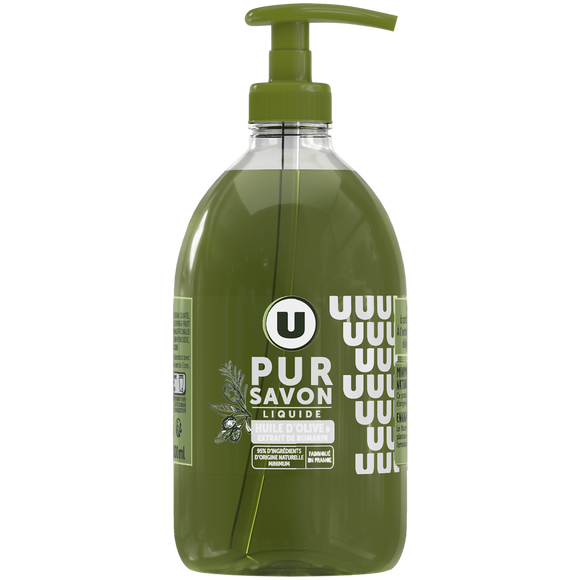 U Savon liquide olive romarin flacon 500ml