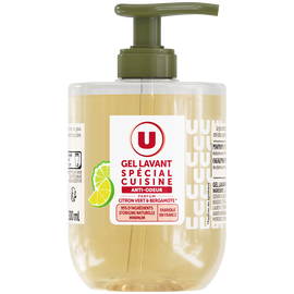U Gel lavant cuisine citron bergamote pompe 300ml