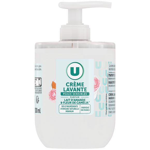 U Crème lavante lait amande camélia 300ml