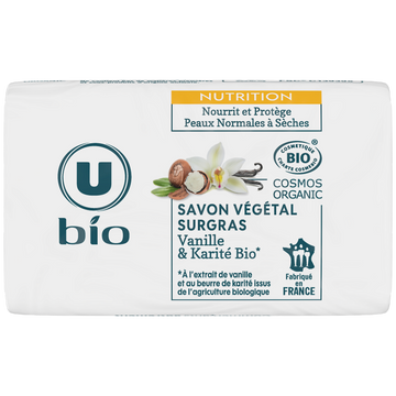 U BIO Savon vanille karité 100g