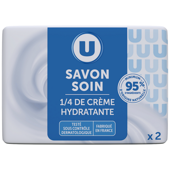 U Savon soin crème hydratante, 2x100g