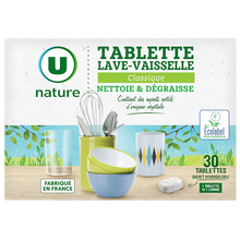 U NATURE Tablettes lave-vaisselle classique x30
