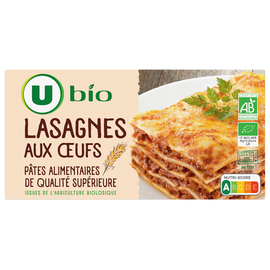 U BIO Lasagnes aux oeufs  boîte de 500g