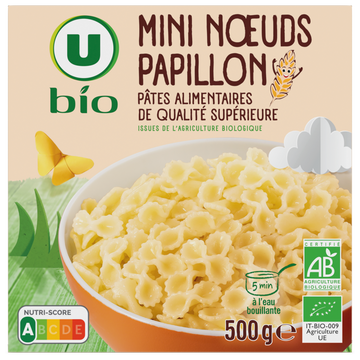 U BIO Mini noeuds papillon, étui carton de 500g