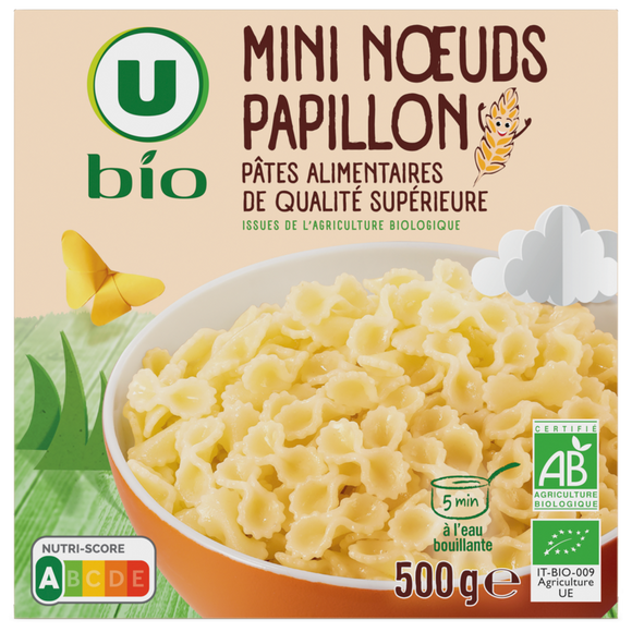 U BIO Mini noeuds papillon, étui carton de 500g