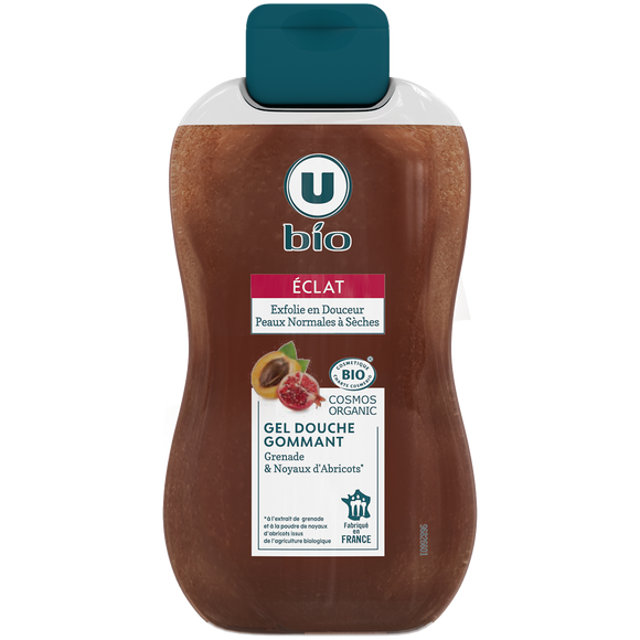 U BIO Douche gommant eclat grenade 250ml