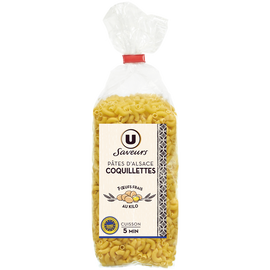 U SAVEURS Coquillettes aux oeufs IGP d'Alsace SAVEURS sachet 250g