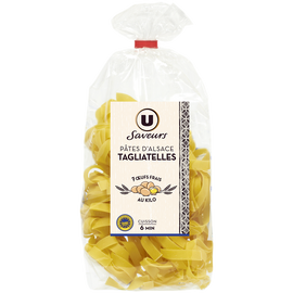 U SAVEURS Tagliatelles IGP d'Alsace aux oeufs - Sachet 250g