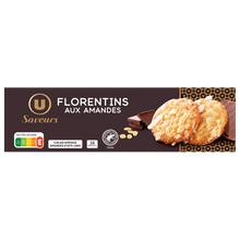 U SAVEURS Biscuits florentins chocolat au lait 100g