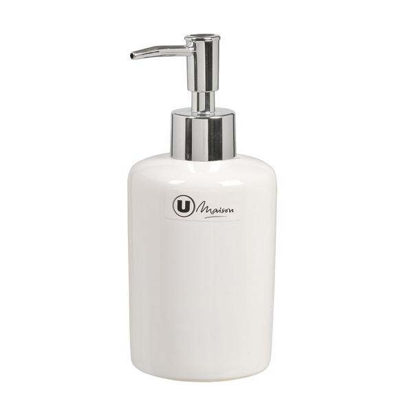U MAISON Distributeur savon céramique - Blanc