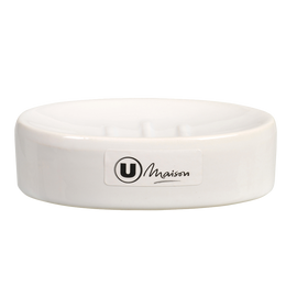 U MAISON Porte savon céramique - Blanc