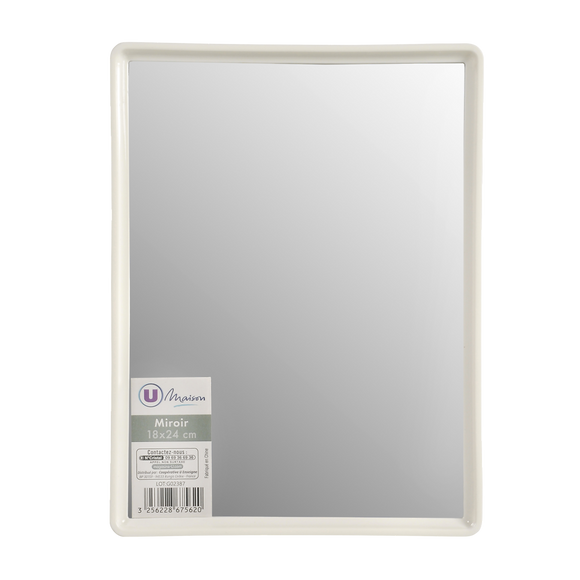 U MAISON Miroir rectangulaire 18x24cm