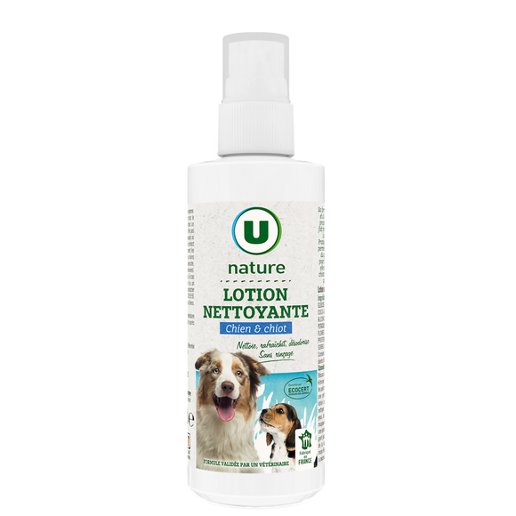 U NATURE Lotion nettoyante chien et chiot 200ml