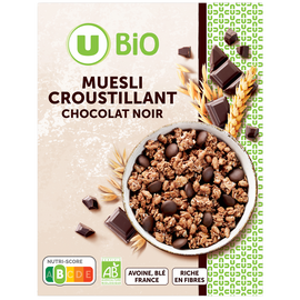 U BIO Müesli croustillant au chocolat noir  500G