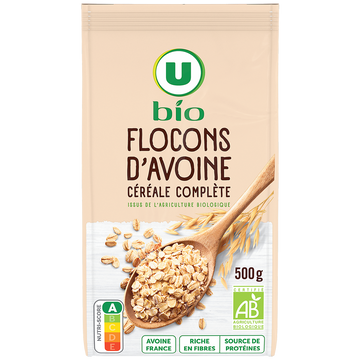 U BIO Flocons d'avoine, paquet 500g