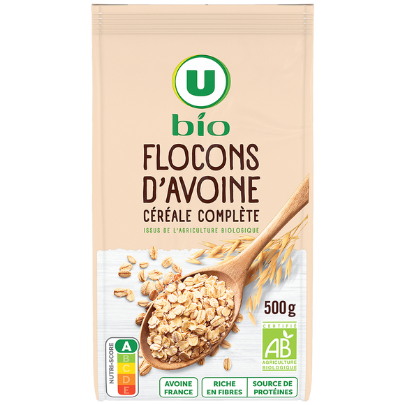 U BIO Flocons d'avoine, paquet 500g