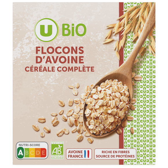 U BIO Flocons d'avoine paquet 500g