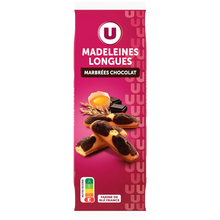 U Madeleines longues marbrées chocolat - 250g