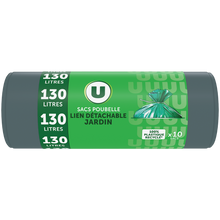 U Sacs poubelle de jardin à lien détachable 10x130 litres