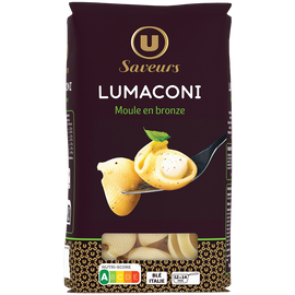 U SAVEURS Pâtes Lumaconi nature  sachet 400g