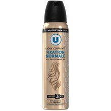U Laque coiffante fixation normale compressée 75ml