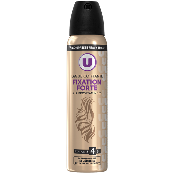 U Laque coiffante Fixation forte - 75ml