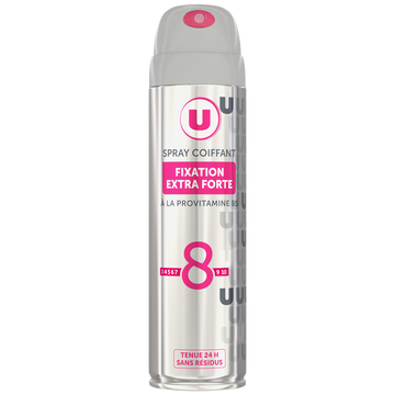 U Spray coiffant fixation extra forte - Bombe 250ml