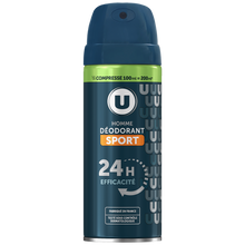 U Déodorant compressé homme sport 24h, 100ml