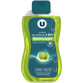 U Gel douche homme Energisant Corps et cheveux - 250ml