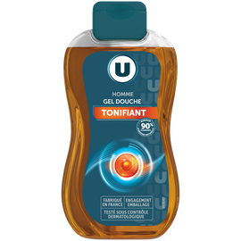 U Gel douche homme tonifiant, flacon 250ml