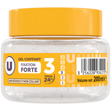 U Gel coiffant fixation forte - Pot 200ml