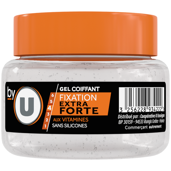 BY U Gel coiffant fixation extra forte - Pot 200ml