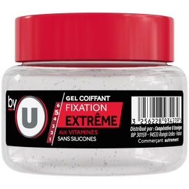 BY U Gel coiffant fixation extrême - Pot 200ml
