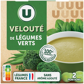 U Soupe Velouté de légumes vert brique 2x30cl 600g