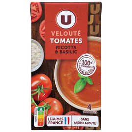 U Soupe Velouté de tomate ricotta basilic 1 litre