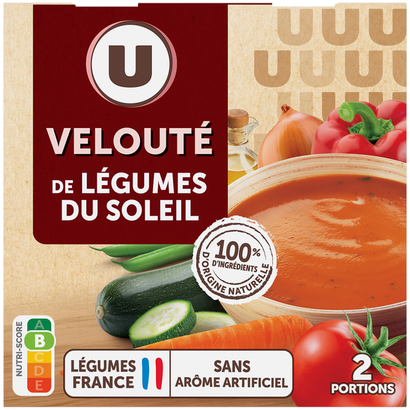 U Soupe Velouté légumes du soleil 2x30cl