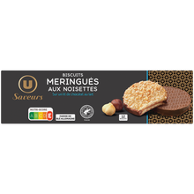 U SAVEURS Biscuits meringués aux noisettes - 100g