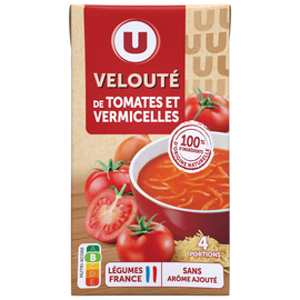 U Soupe Velouté tomates vermicelles brique 1L
