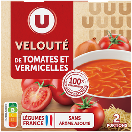 U Soupe Velouté de tomate vermicelles brique 2x30Cl