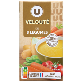 U Soupe Velouté aux 8 légumes 1 litre
