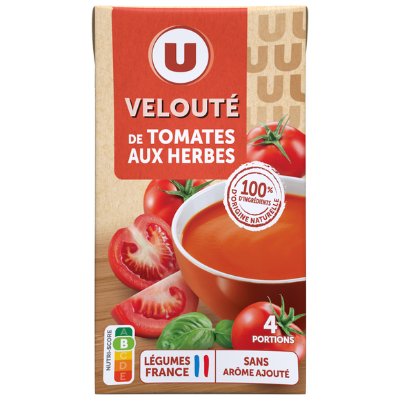 U Soupe Velouté de tomates brique 1 litre