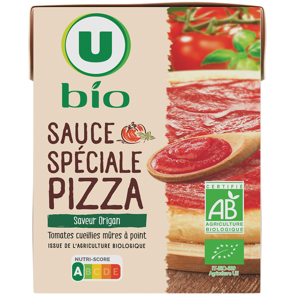 U BIO Sauce tomate spéciale pizza 390g