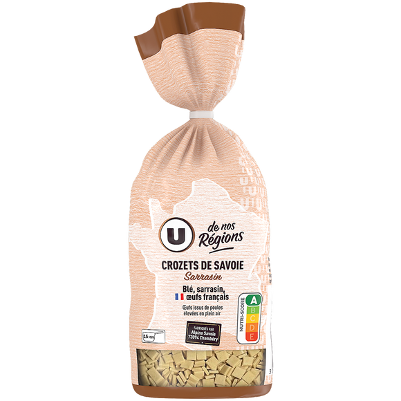 U DE NOS REGIONS Crozets de Savoie au sarrasin UDNR, 400g