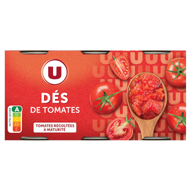 U Pulpe de tomates en dés boîte x3 1/2