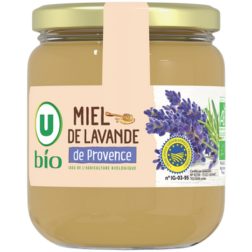 U BIO Miel de lavande de provence bio - Pot verre 250g