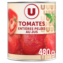 U Tomates entières pelées au jus - Boîte 476g