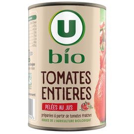 U BIO Tomates entières pelées boîte 1/2 238g