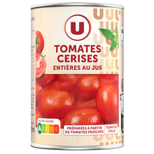 U Tomates cerises entières au jus - Boîte de 240g net égoutté