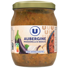 U Aubergines mozzarella et basilic - boîte 520g